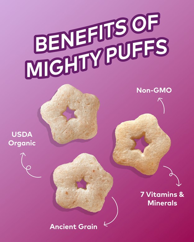 PlumOrganics's tweet photo. With ancient grain and legumes, like sorghum and chickpea, these rice-free puffs are delicious veggie-forward treat for the little ones. https://t.co/j0x7mnGsZy