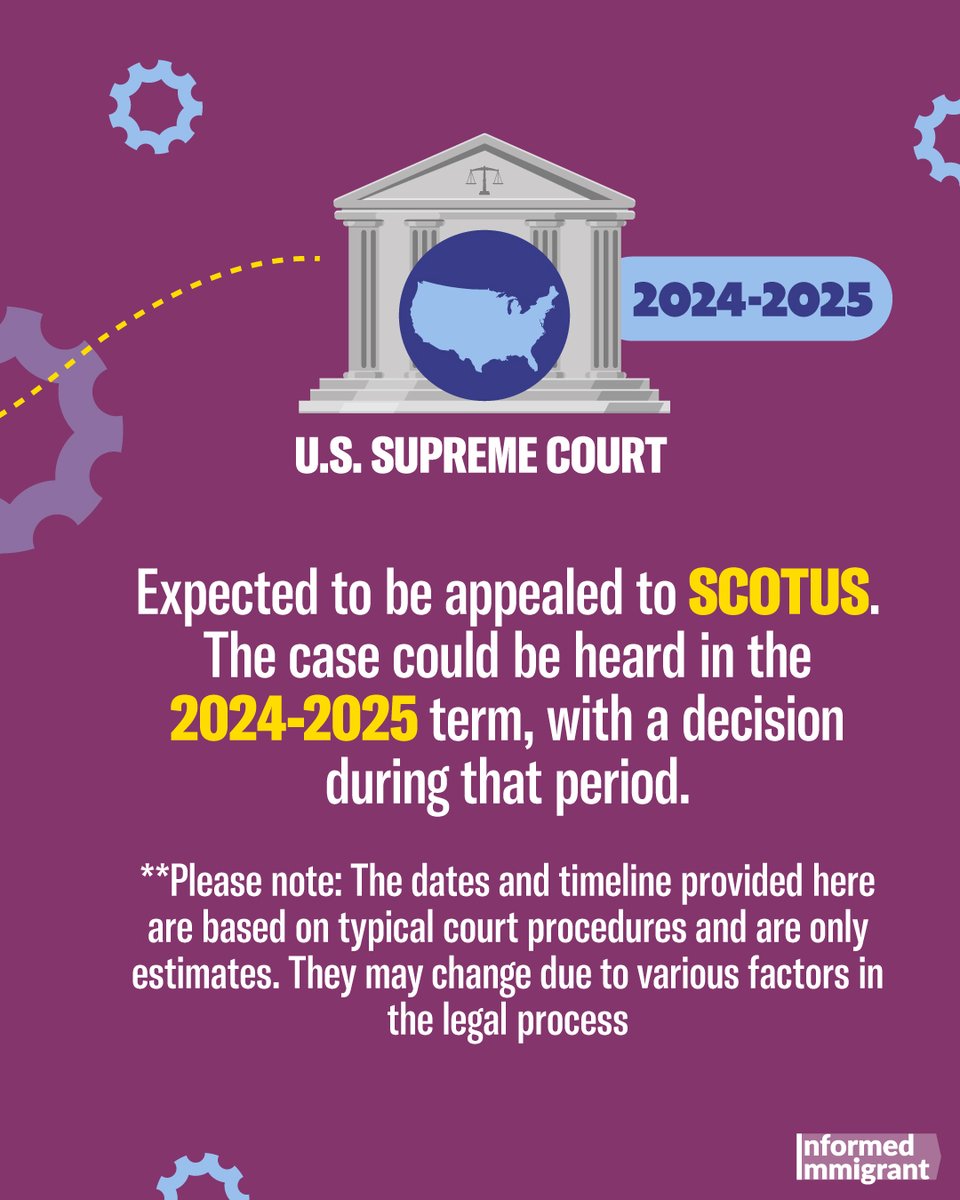 The #DACA case is back at the 5th Circuit Court of Appeals. While the legal process unfolds, it's crucial to stay up-to-date. #InformedImmigrant provides an overview of the case timeline, potential next steps, and what they could mean for you. Learn more: InformedImmigrant.com/DACA.