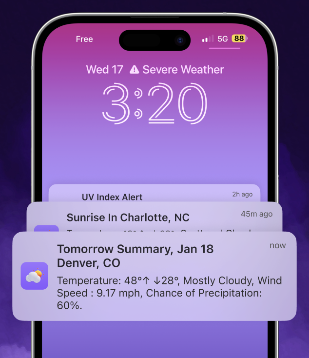 HeyWeatherApp's tweet photo. Have you upgraded to the most recent version to enjoy the enhanced notification experience in our weather app? Explore the newly redesigned Weather Tab, along with numerous other fresh features and improvements.

Version 4.0.0 is out!

Update now: https://t.co/6qunRgXstL https://t.co/5ckpZjdMAy