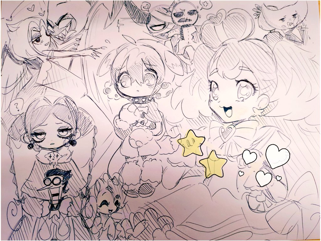 babybweep's tweet photo. various doodles
#guitarspear #mahoiku #precure #hylics #aliceschach #spamton #mlp #tboi https://t.co/xec2bBPvt9