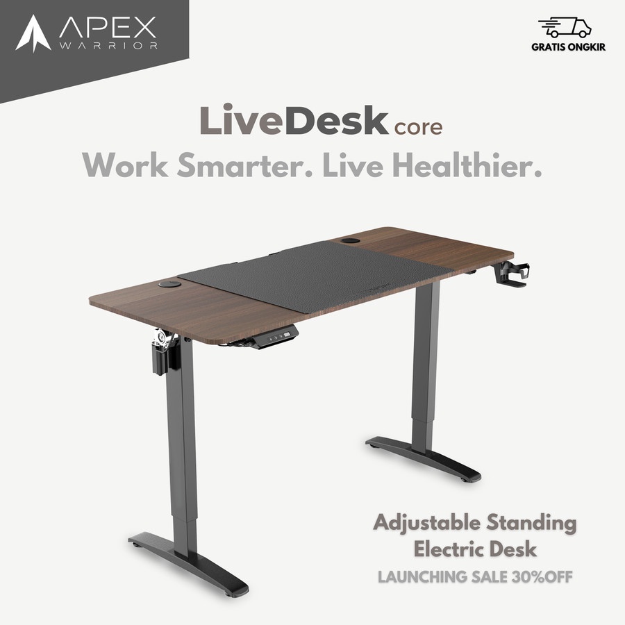 LiveDesk Core Sit Standing Meja Electric Adjustable Work Gaming Desk 

beli disini : shpee.click/12uvemzk