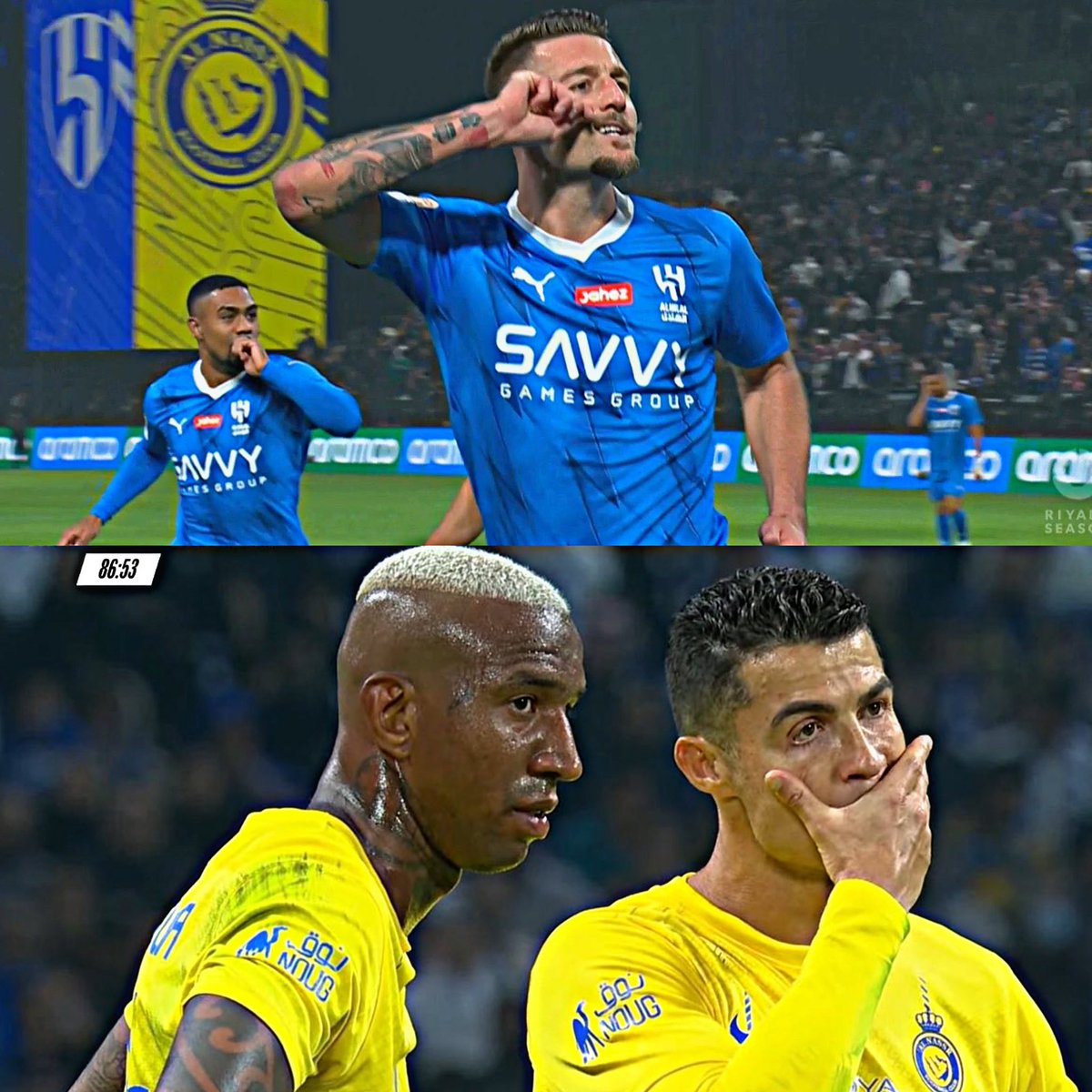 i_Ghafi's tweet photo. لا جديد يُذكر ولا قديم يُعاد 🤷🏻‍♂️
ماراح يذوقون قدام الهلال غير الحسرة والمرارة !

ياسطوتك وجبروتك @Alhilal_FC 💙 https://t.co/otEM1t3KDM