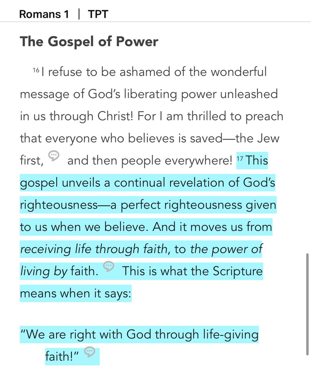 modelcitizen00's tweet photo. The gospel of power moves us from receiving life through faith, to the power of living by faith. https://t.co/DpDF2Klnbp