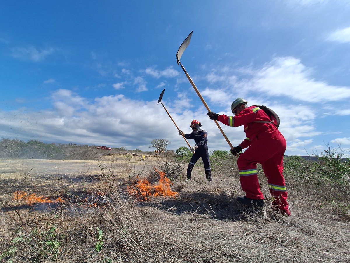 BomberosMantaEc's tweet image. #GaleriaFotografica del Taller de Incendios Forestales | La misión del Bombero Forestal ➡️ #Prevenir #Controlar y #Liquidar incendios forestales, con el fin de evitar sus consecuencias. facebook.com/share/p/MYbFTk… @BomberosMantaEc