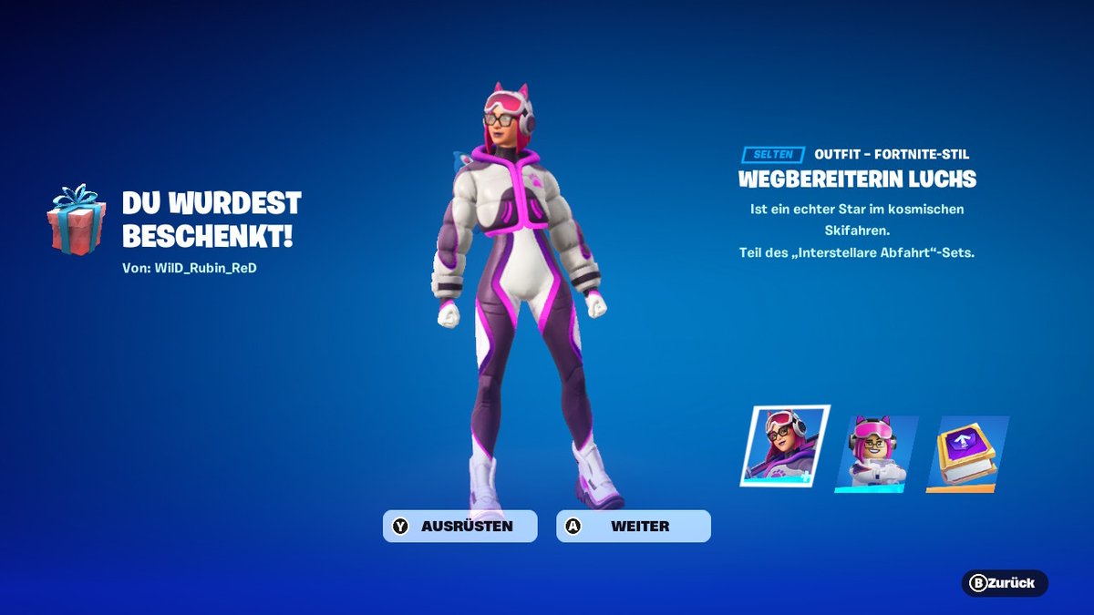 #NintendoSwitch #Fortnite Danke schön für das Paket <a href="/Rubin_ReD_LaDy/">WilD_Rubin_ReD</a>  ♥ :3 nya~