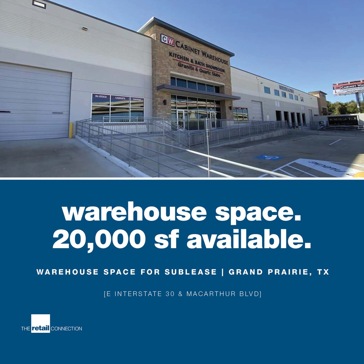 TRCconnect's tweet photo. 📣 Warehouse Space Immediately #Available for Sublease in Grand Prairie, TX | 20,000 SF #Warehouse Space | Office available if needed | Showroom remains tenants

For Sublease: Please call for info.

Jill Tiernan 📱214.572.8424

➡️ Flyer🔗https://t.co/RjMNcve44h

#Dallas https://t.co/k8me6mpl2P