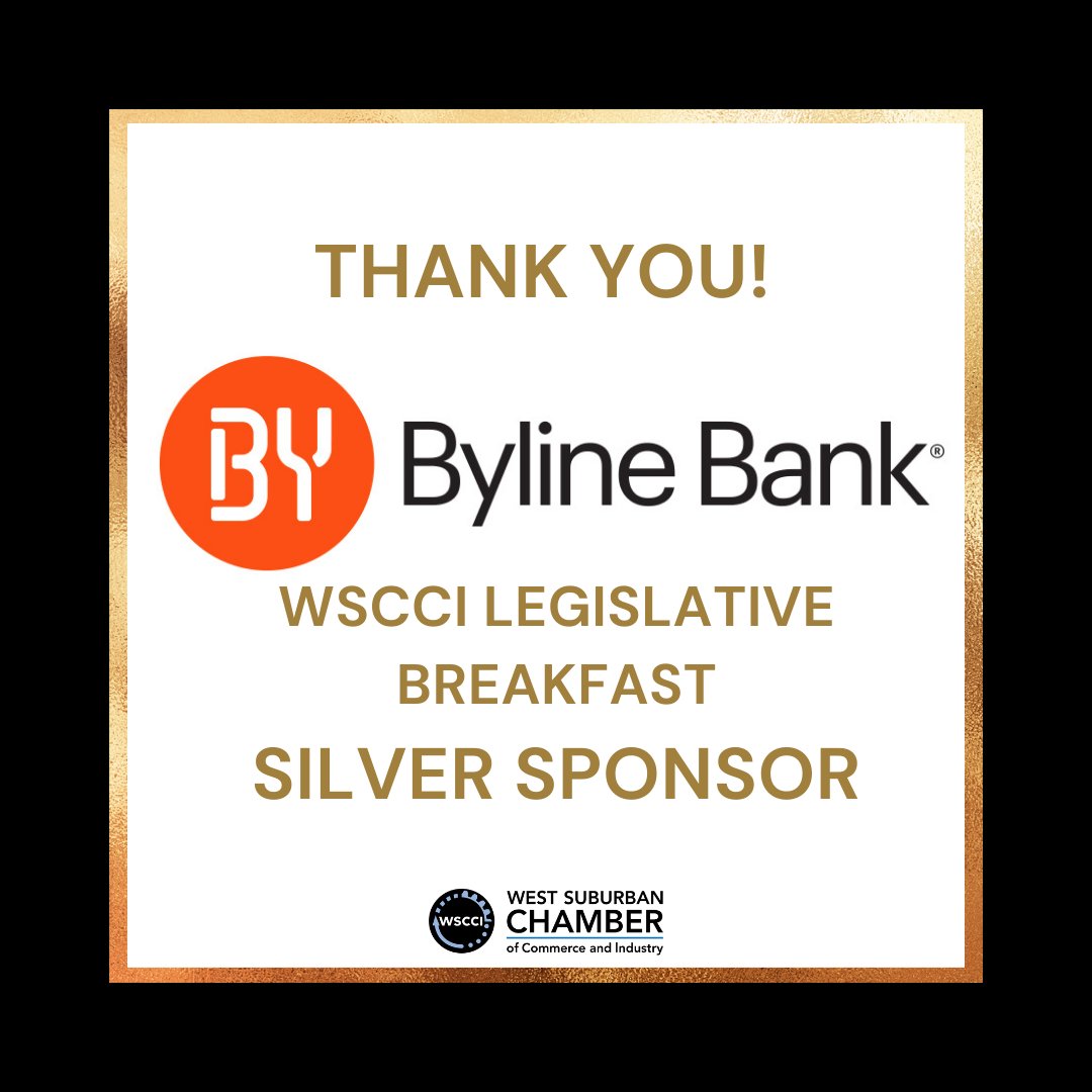 WSCCI_IL's tweet image. Thank you @BylineBank for sponsoring the February 13th WSCCI Legislative Breakfast.  Register at: wscci.org #sponsorship #thankyou #legislativebreakfast #election #cookcountystatesattorney @WeAreSerafin @thom_serafin