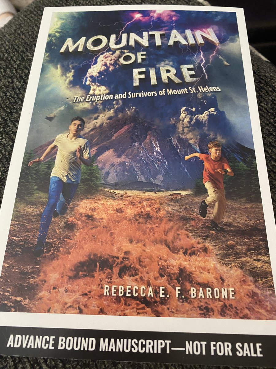 #MountainofFire: The Eruption and Survivors of Mount St. Helens by @rebeccaefbarone is a highly compelling narrative nonfiction title about a natural disaster that many younger readers know very little about. @HenryHolt @MacKidsBooks #bookposse