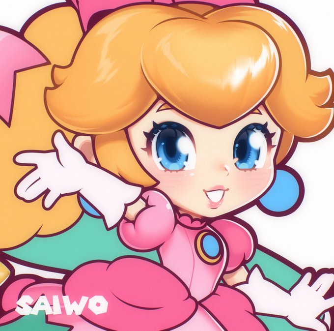 「princess peach white gloves」Fan Art(Latest)