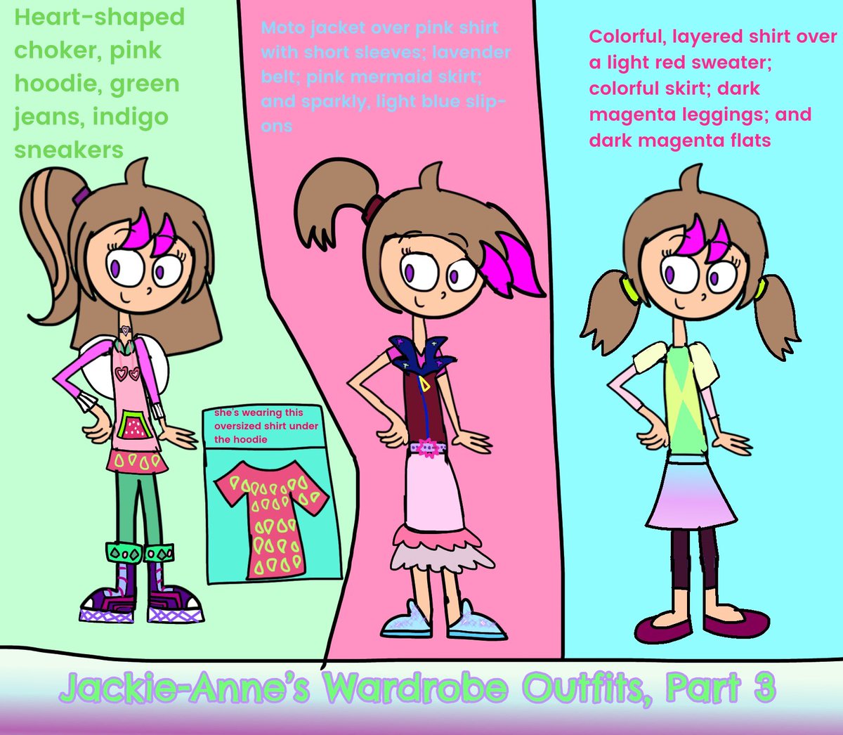 CitrusyGlitter's tweet photo. Our friend, Jackie-Anne, is feeling fashionable for 2024 with three new, bright outfits! Which outfit of hers do you like best?
#art
#artwork
#digitalart
#outfits
#fashionable
#cuteoutfits
#colorful
#colorfuloutfits https://t.co/yMnls1AIH8