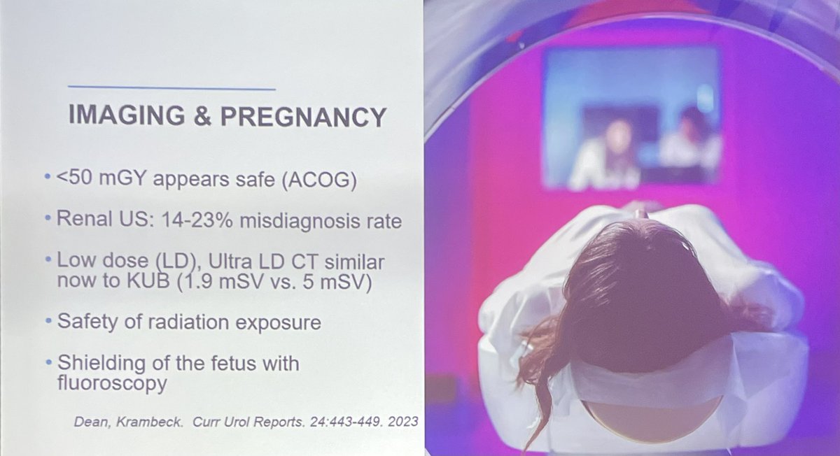 soares_uro's tweet photo. Stones in pregnancy:
- Low dose CT safe in 2nd and 3rd trimester
- No NSAIDs in 3rd trimester
- Tamsulosin is safe
- Contraindicated ESWL and PCNL
- Exchange stent / nephrostomy every 4-6 weeks
@MayoUrology #MayoUroHawaii24 https://t.co/dTF8Kf8bVl