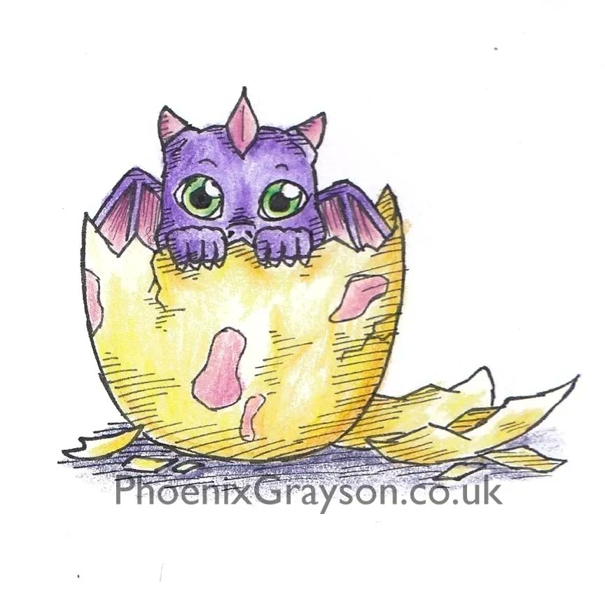 PhoenixGrayson3's tweet photo. And another one! (She's a little shy!) π²
I based this one on one of the stickers in my dragon sticker set (available on my Etsy store - PhoenixGraysonArt)
#dragon #baby #shy #drawing #colouredpencils #art #traditionalart #PhoenixGrayson #stickers #forsale #illustration https://t.co/Dii6Eci3Sk