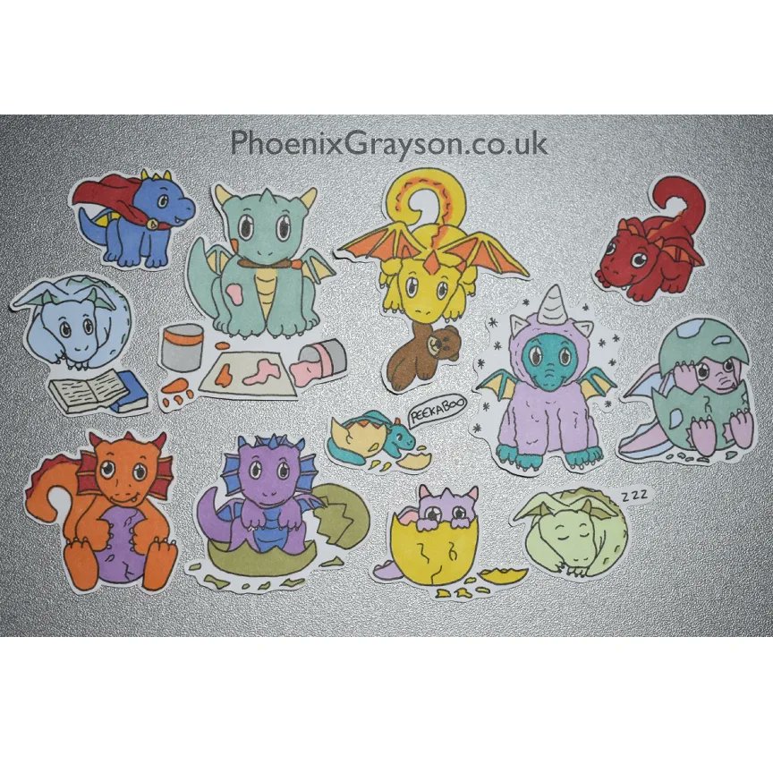 PhoenixGrayson3's tweet photo. And another one! (She's a little shy!) π²
I based this one on one of the stickers in my dragon sticker set (available on my Etsy store - PhoenixGraysonArt)
#dragon #baby #shy #drawing #colouredpencils #art #traditionalart #PhoenixGrayson #stickers #forsale #illustration https://t.co/Dii6Eci3Sk