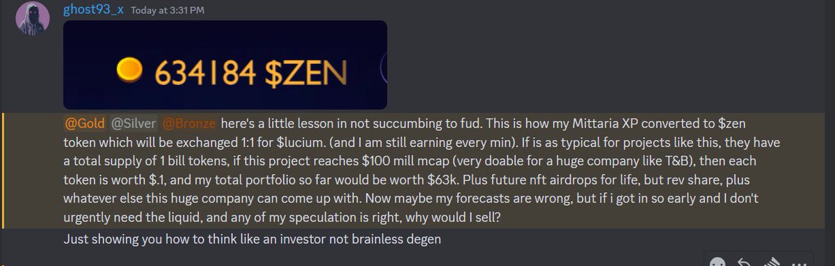 For those willing to read, here is my bull thesis I shared with my discord why holding <a href="/Mittaria_Origin/">Mittaria 💫</a> for the long term is the smart money play.