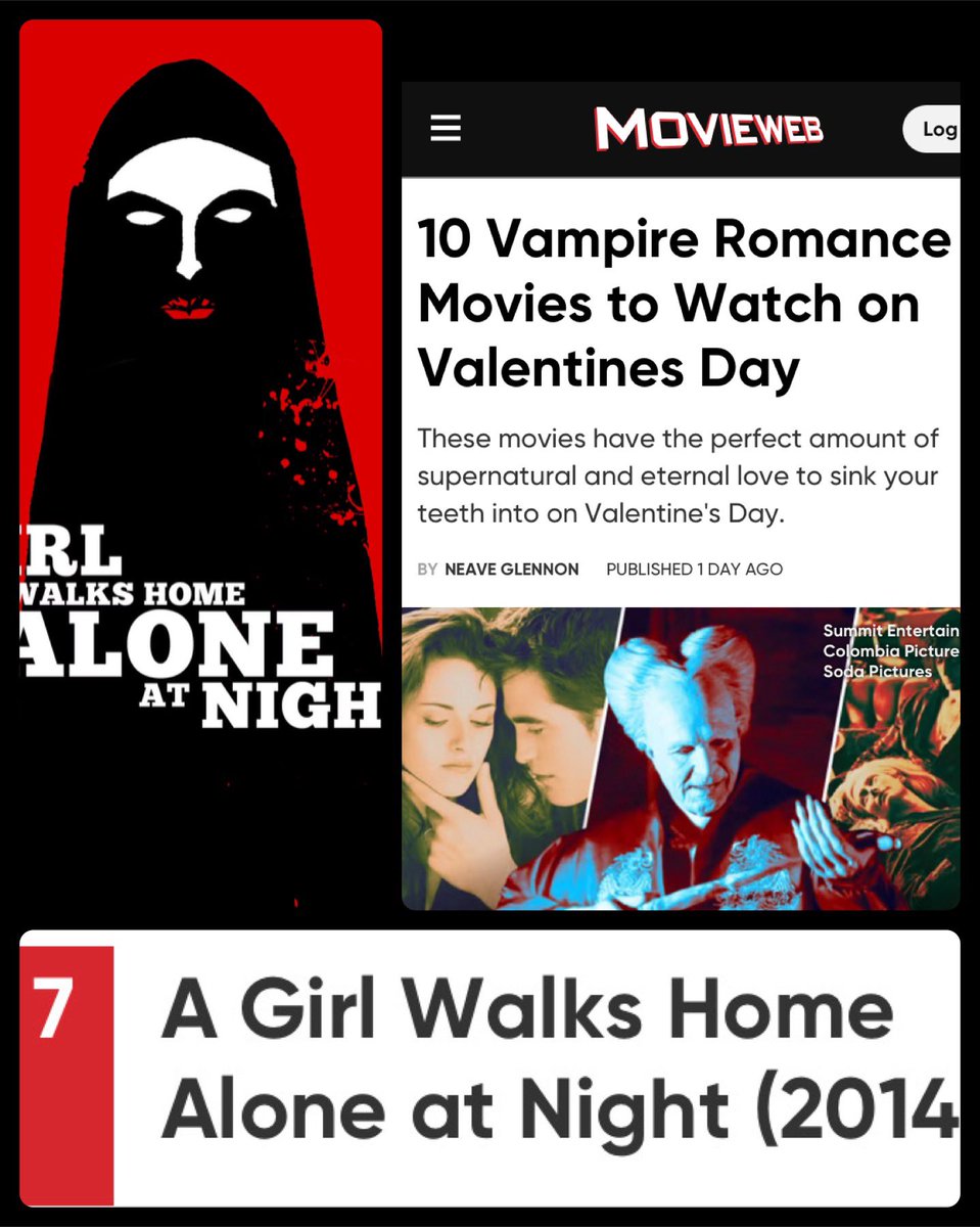 Thanks for including ours! 🙏🏽🧛🏻‍♀️❤️

#Valentines2024 #vampireromance #top10 #agirlwalkshomealoneatnight