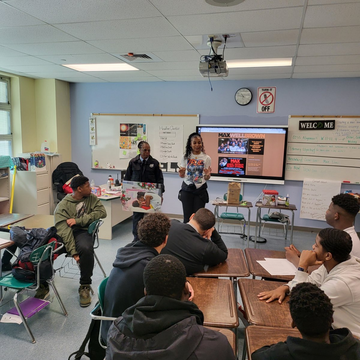 PPDVJohnson's tweet photo. To have an opportunity to speak with these young men at Fels today about decision making was amazing! Hearing the story of KJ who made a decision he thought was right but turned out to be his last decision had everyone in tears! I thank KJ Mom and Aunt for sharing his story! https://t.co/kMCCDWO9Fz