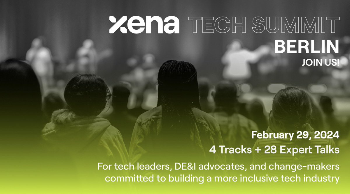 📢FREE TICKET giveaway for the Xena Tech Summit Berlin 📢: wearexena.com/xena-tech-summ… The summit brings together tech leaders, DE&I advocates, and change-makers committed to building a more equitable and inclusive tech industry. Apply here 📷forms.gle/cpJqTCvkHhSLsf…