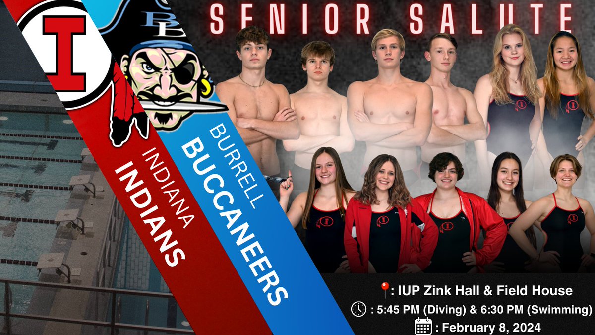 𝐈𝐓'𝐒 𝐒𝐄𝐍𝐈𝐎𝐑 𝐒𝐀𝐋𝐔𝐓𝐄!

Come out and support our senior swimming &amp; diving student-athletes! 

#IndianaPride