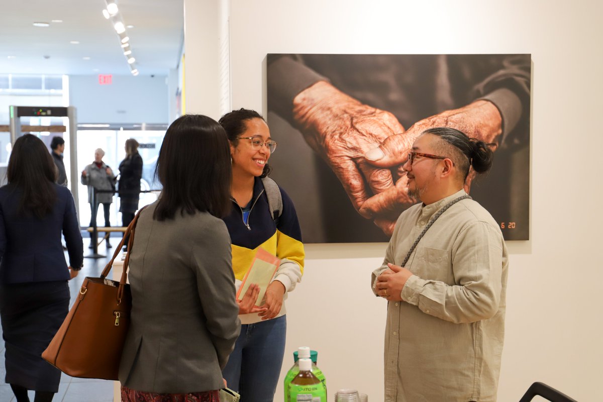 JapanEmbDC's tweet photo. We had a meet & greet at the #DCJICC with Keisuke Hirai, the photographer behind our current exhibit, “Recapturing Happiness.” We want to thank the guests who popped in to chat with Mr. Hirai and explore the exhibit! Stop by Mon-Fri, 9AM-5PM to see this #freeexhibit for yourself! https://t.co/OyI2N237QC