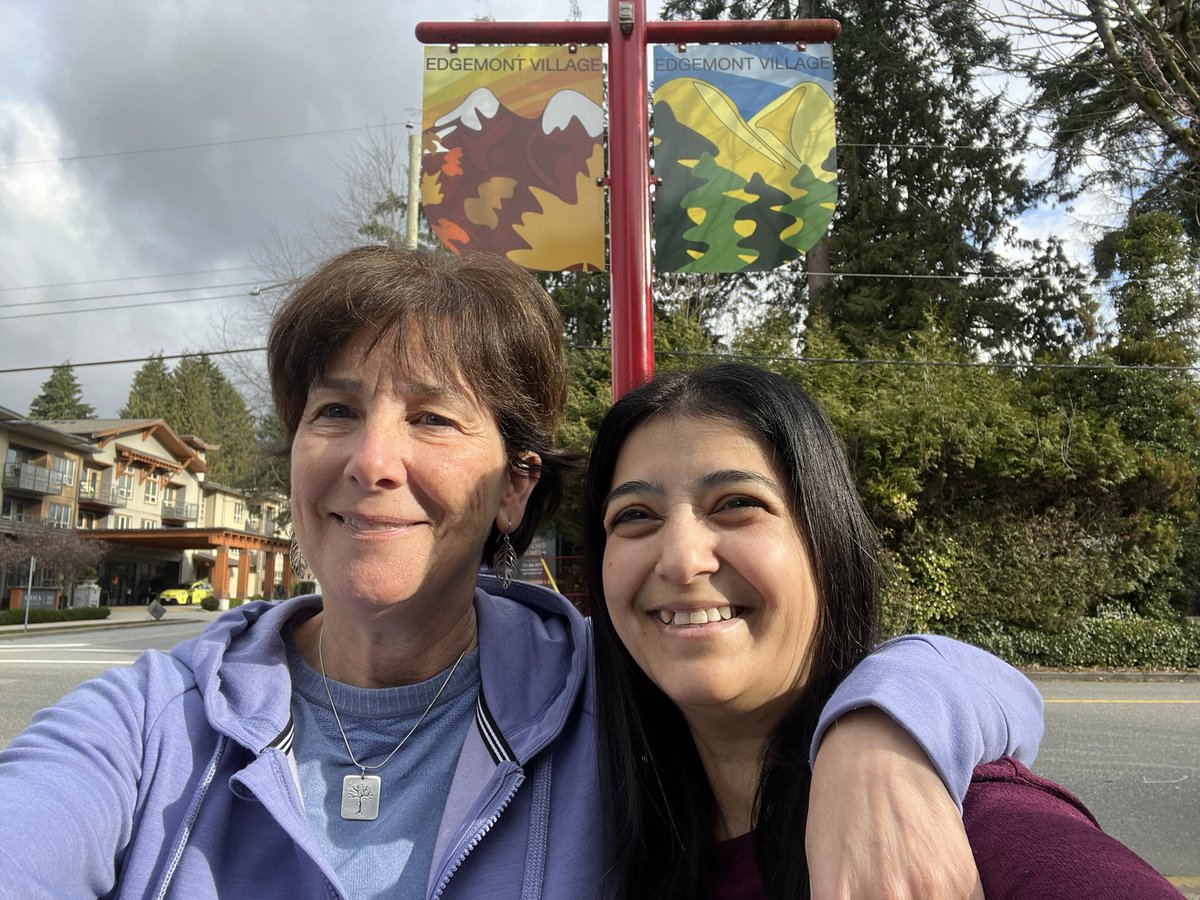 A wonderful way to start the morning is having a coffee ☕️ with my lovely friend <a href="/JuliaOTYOGI/">Julia Ward</a> Thanks for wearing purple and supporting me with the PEDAW Campaign over the years! I appreciate the 💜#showyourpurple #purple4pedaw <a href="/loveourbodies/">loveourbodies</a> #friends #KindnessMatters #NorthVan