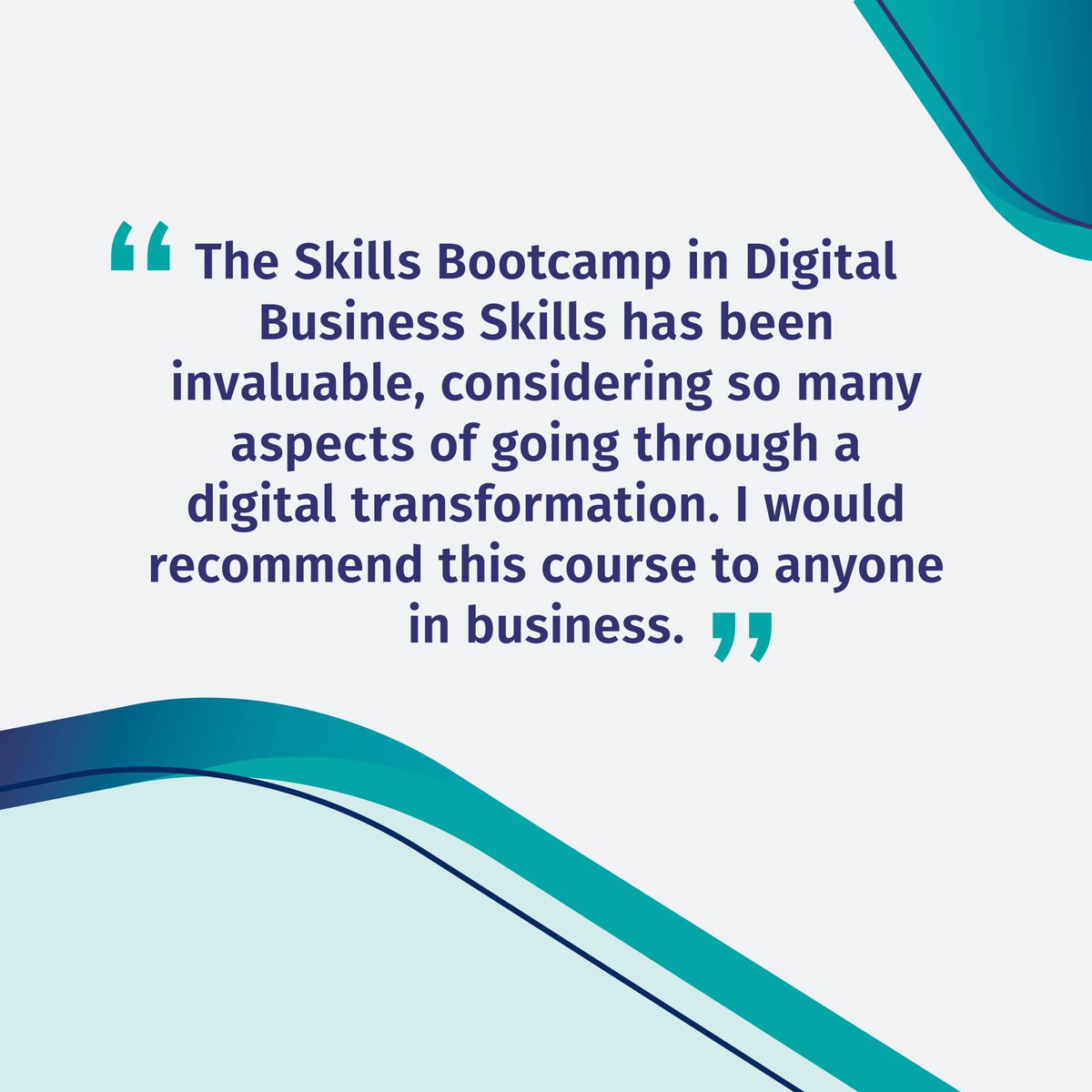 👏 "I would recommend this course to anyone in business!" Join our Skills Bootcamp in Digital Business Skills and level up your digital game

Enrol today: bit.ly/3OtrRrq

#learning #skillsbootcamps #skills #digitalbusiness #businessgrowth