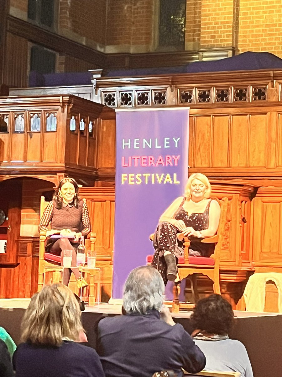 Insightful, moving and funny - an absorbingly hilarious evening with @bryonygordon @HenleyLitFest #conversations #womensstuff
