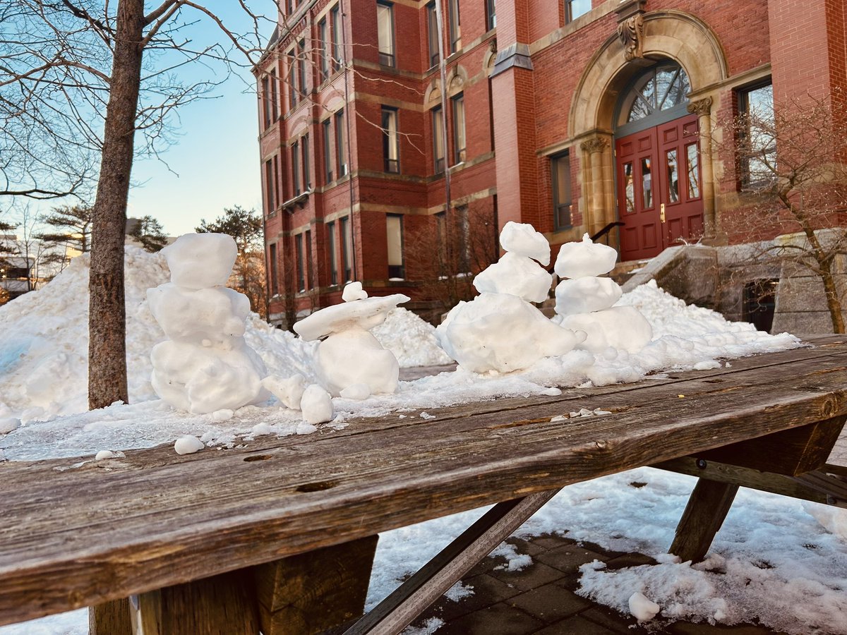 A little something to bring a smile and appreciation… some snow figures on Carleton Campus ⛄️@DalHealth @DalhousieU