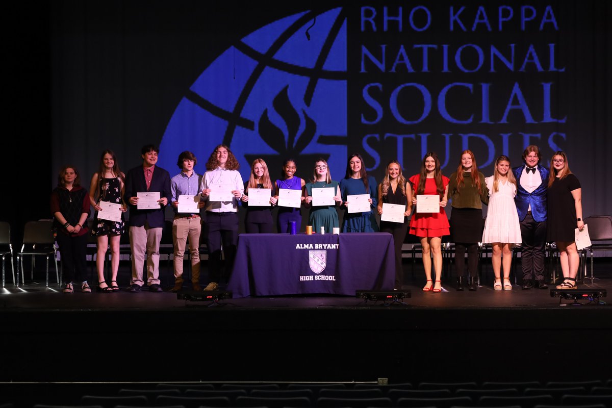 almabryanths's tweet photo. Celebrating academic excellence and civic engagement at Alma Bryant's Rho Kappa inductions today! Congrats to all the new inductees on this well-deserved honor!
@dsprinkmcpss @RhoKappaNCSS @MobilePublicSch https://t.co/0ExERP9dQY