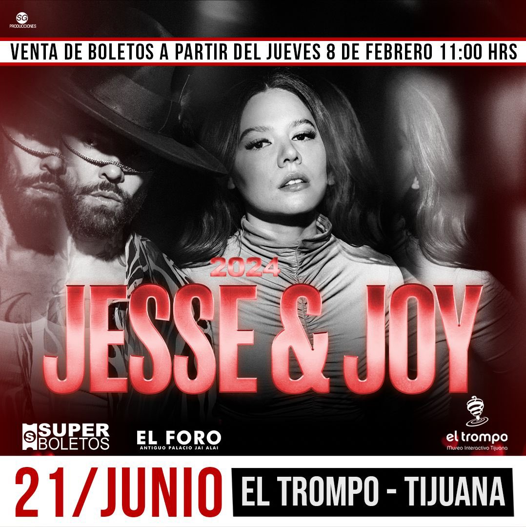 jesseyjoy's tweet photo. ¡Tijuana! ¿Are you ready? 🎉 Estamos muy emocionados de contarles que nos re encontraremos este 21 de Junio. ¿Quién se une a nuestro plan para vivir una noche increíble por allá? 🌟 https://t.co/s0xvpsemrG https://t.co/6q1d7HTgni