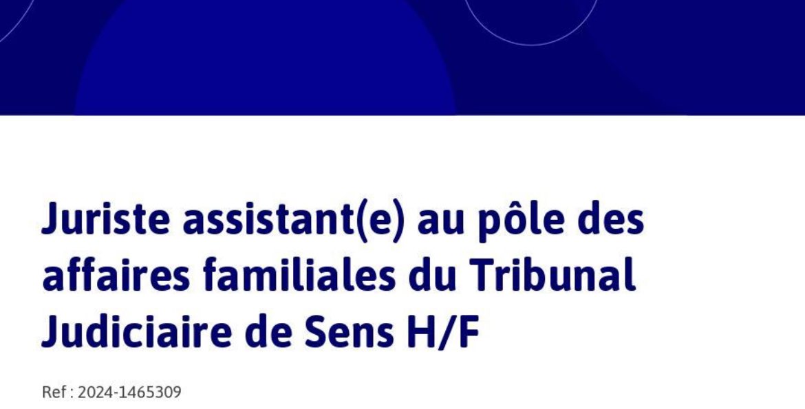 Tribunal judiciaire de Sens tweet media
