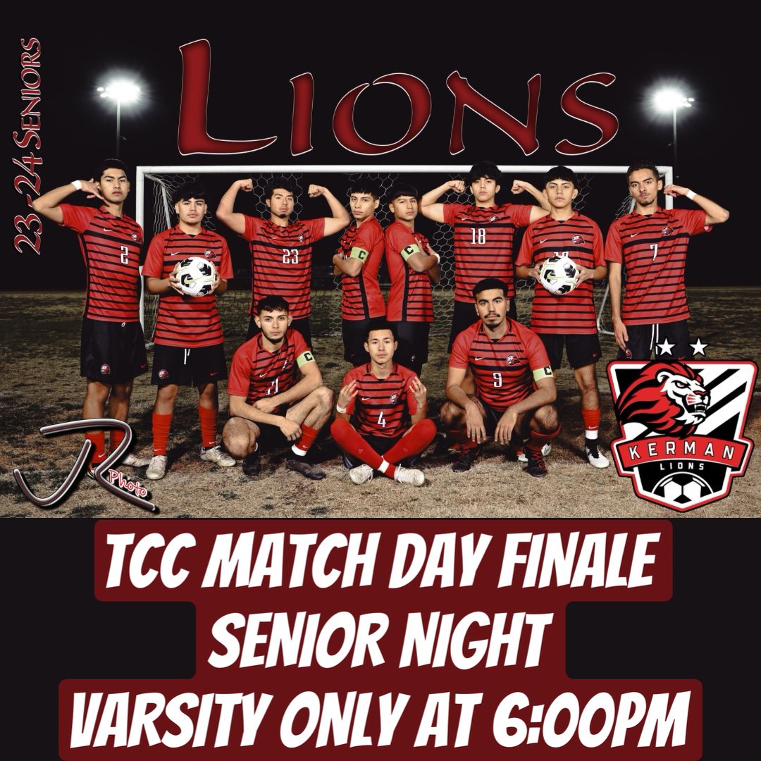 Come out and support Senior Night in Kerman as we honor these Seniors who have dedicated their time to the Program. 

We face League rival Washington Union.