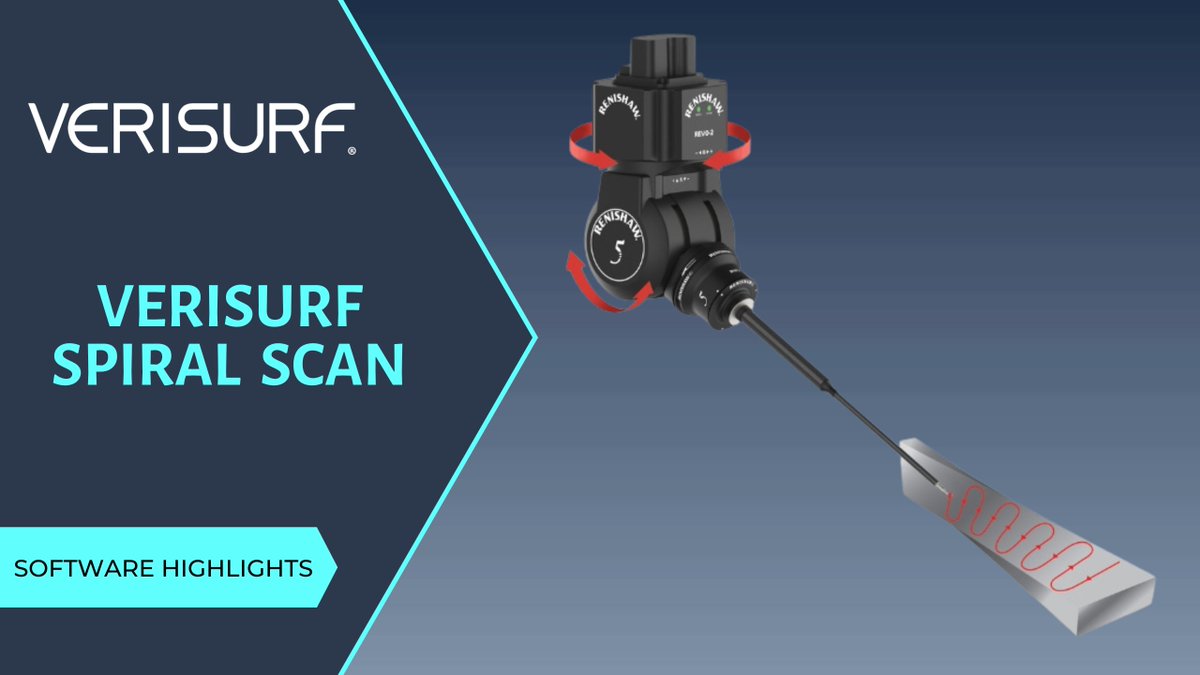 Software Highlight – 5-AXIS SPIRAL SCAN – Verisurf-exclusive path technique for efficient 5-axis CMM tactile scanning of features with complex shapes using Renishaw REVO heads. zurl.co/Wvj2 #verisurf #mastercam #metrology #manufacturing #inspection #scanning