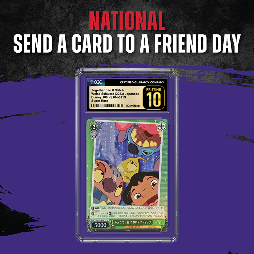 CGCCards's tweet photo. Don’t you just receiving a new sports card, TCG or non-sports card? Seeing that beautiful new card in the mail can brighten your day or lift your spirits and you can’t wait to add it to your collection. #SendACardToAFriendDay, we want to know…who would you send a card to? 💘✉️ https://t.co/6XS0jIA0fD