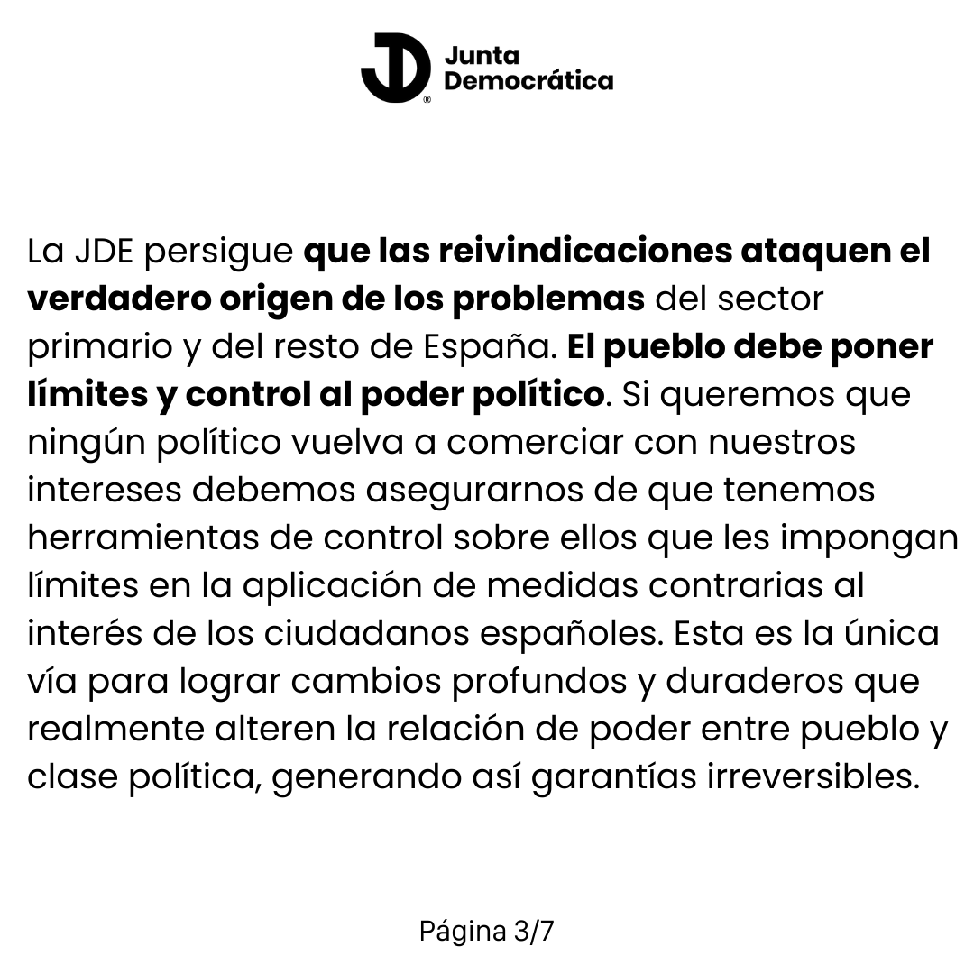 JDemocraticaES's tweet photo. ⚠️ COMUNICADO AL SECTOR PRIMARIO
8 de febrero de 2024

Formulario de contacto:
https://t.co/dqJ7qViIEt https://t.co/NsWNrABm1o