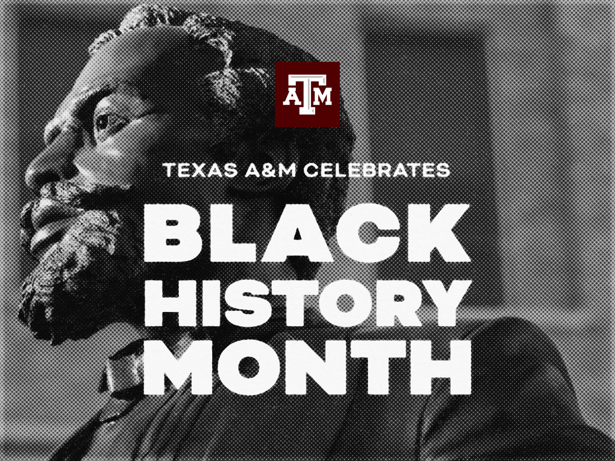TAMU's tweet photo. Texas A&amp;M recognized student organizations @tamu_bsac,  @MSCPrograms, and @tamu_sga, along with others across campus, welcome all Aggies to attend this year's #BlackHistoryMonth events! 

For more information on these events and how to attend, visit: https://t.co/8dVbknDcFo https://t.co/51NWXhkcNM