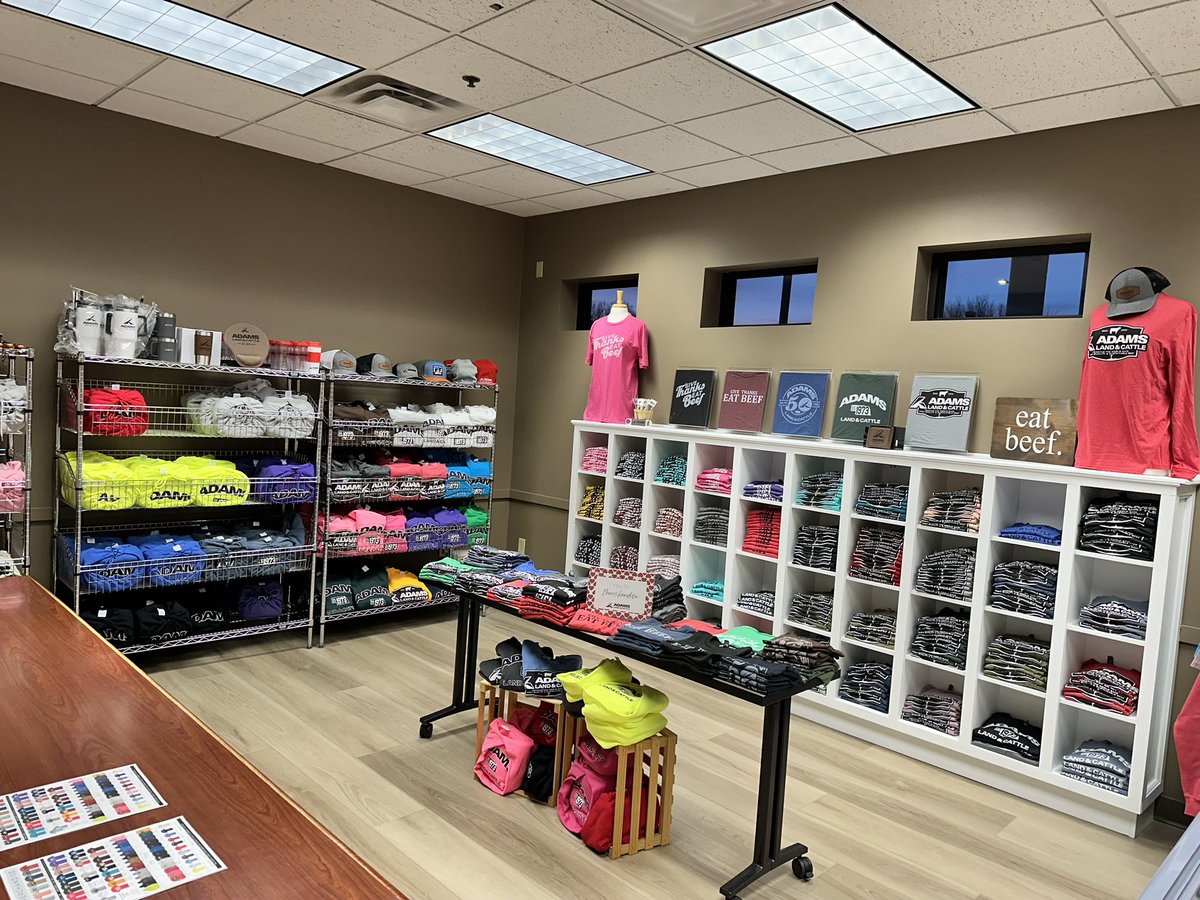 We are excited to roll out our Adams Store! 

We know feeding the world starts at home &amp; our programs, Food 4 Youth &amp; Adams Giving tree do just that! 
 
All proceeds help support both programs. 
 
Get great merchandise &amp; support our community at adamslandandcattle.com/products/