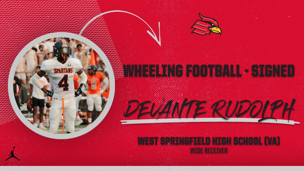 Wheeling U Football (@wheelingu_fb) on Twitter photo 🔥💯| #24SEVEN 🔴⚫️⚪️
✍🏼| Devante Rudolph
📱| <a href="/DevanteRudolph_/">Devanté Rudolph</a>
📍| West Springfield HS (VA)
🚨| Wide Receiver
📋| 6’0 160
🎥| hudl.com/video/3/165972…
#TEAM7 | #NSD24 | #FAMILY 🔥💯| #24SEVEN 🔴⚫️⚪️
✍🏼| Devante Rudolph
📱| <a href="/DevanteRudolph_/">Devanté Rudolph</a>
📍| West Springfield HS (VA)
🚨| Wide Receiver
📋| 6’0 160
🎥| hudl.com/video/3/165972…
#TEAM7 | #NSD24 | #FAMILY