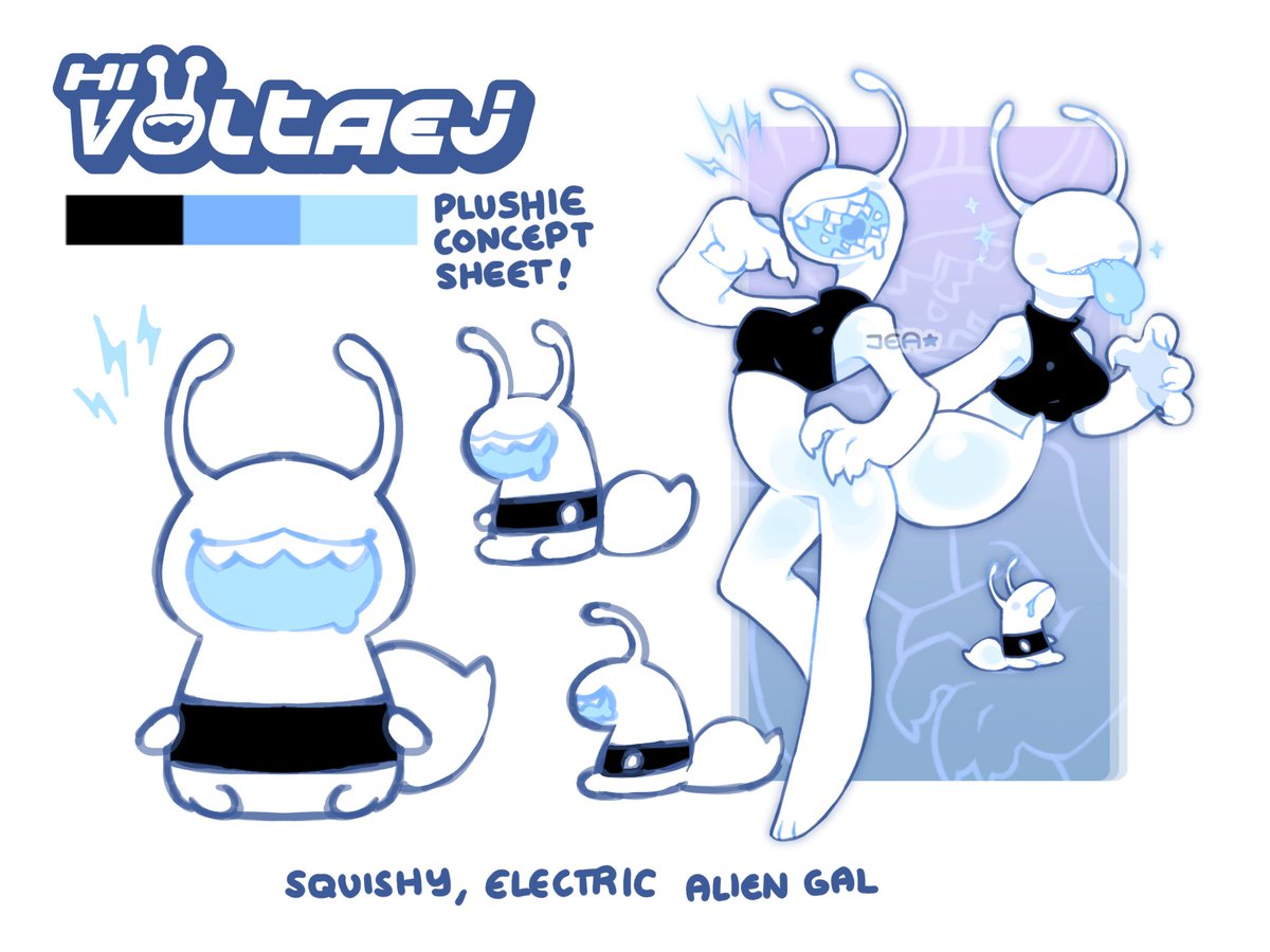 jea_yagi's tweet photo. With only 3 days remaining for the HiVoltaej x Makeship collab
Here's the concept sheet of the Voltaej plush!
Fun-sized and super electroCUTE! https://t.co/RnF3qeGaX3