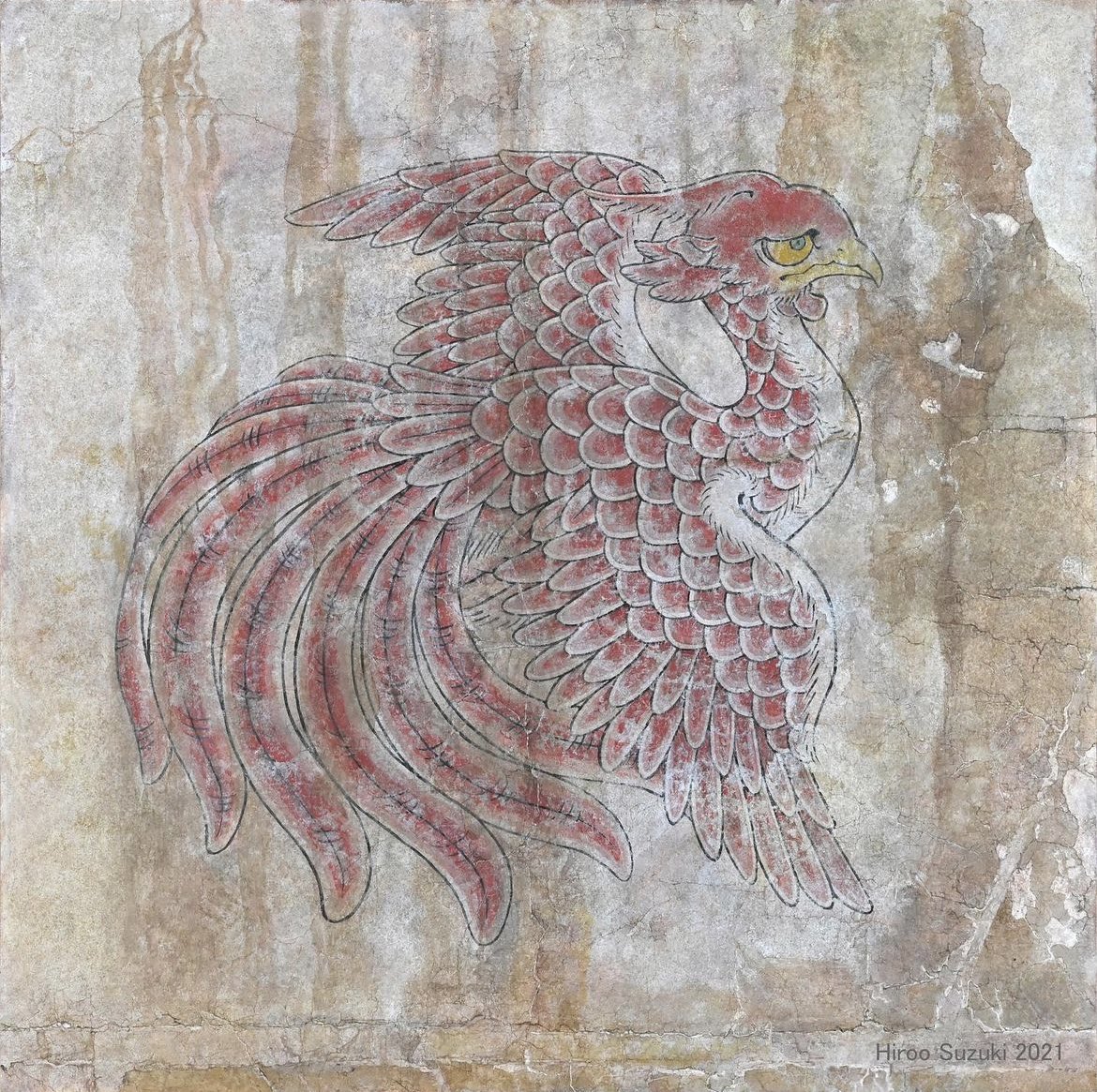 四神図 青龍』 『四神図 朱雀』 『四神図 白虎』 『四神図 玄武』 S8