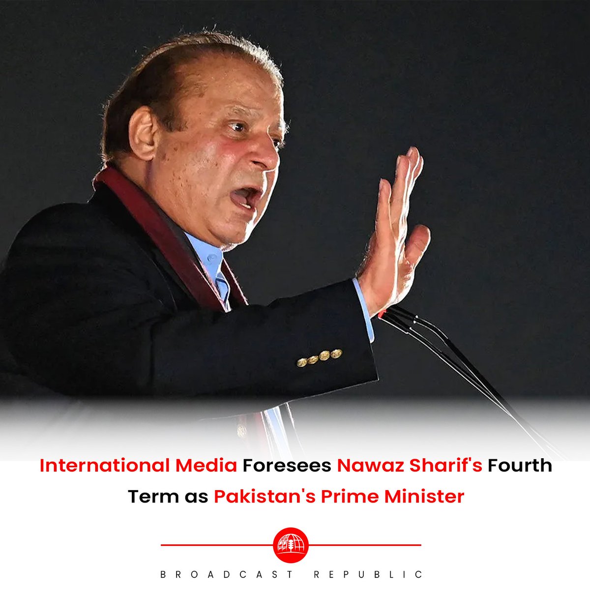 The possibility of Nawaz Sharif making a comeback in Pakistan's 2024 general elections has captured the attention of international media outlets, including the BBC, Guardian, and AFP. 

#BroadcastRepublic #NawazSharif #PakistanElections #PoliticalForecast #Geopolitics