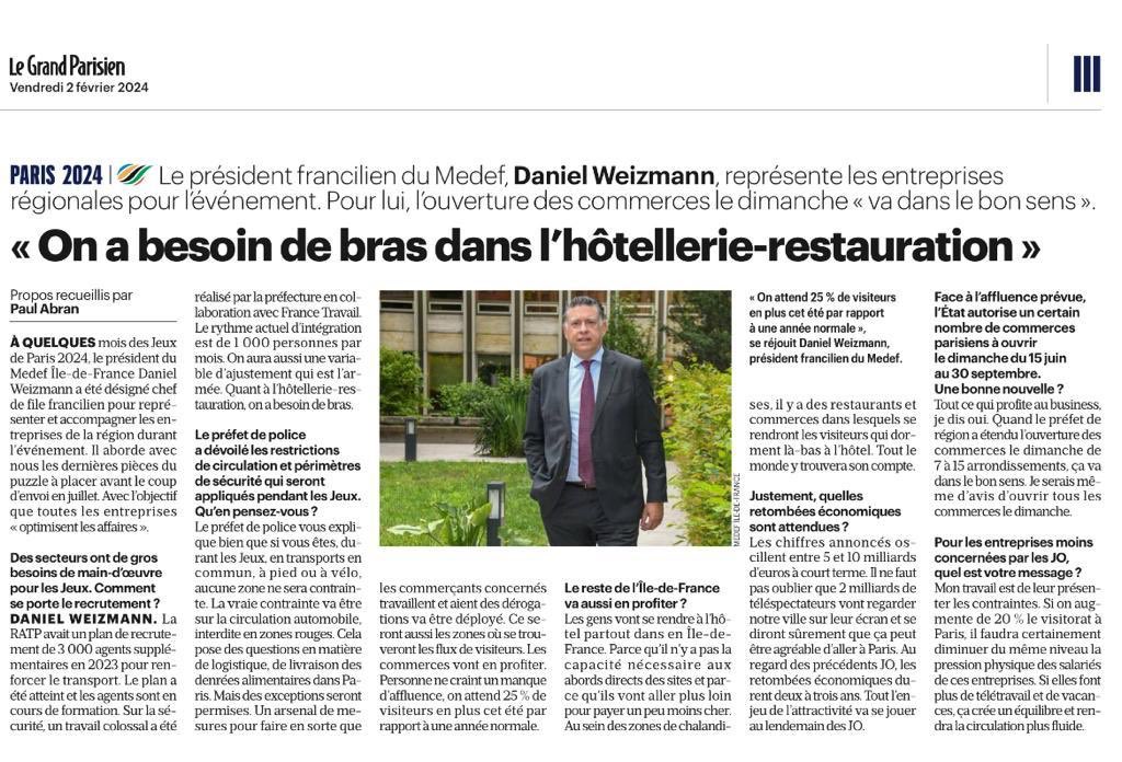 Florent Malbranche (@flomalbranche) on Twitter photo Pas que des « bras », mais aussi du « talent », des « compétence » et du « savoir-faire ». Bref, constat partagé, encore + avec les JOP. Selon une étude <a href="/GHR_HCR/">GHR</a>/<a href="/Ipsos/">Ipsos</a>, 77% des français pensent qu’on va se planter 👌 <a href="/DeputeCVautrin/">CatherineVautrin</a> <a href="/oliviagregoire/">Olivia Gregoire</a> <a href="/BrunoLeMaire/">Bruno Le Maire</a> <a href="/UMIH_France/">UMIH</a> Pas que des « bras », mais aussi du « talent », des « compétence » et du « savoir-faire ». Bref, constat partagé, encore + avec les JOP. Selon une étude <a href="/GHR_HCR/">GHR</a>/<a href="/Ipsos/">Ipsos</a>, 77% des français pensent qu’on va se planter 👌 <a href="/DeputeCVautrin/">CatherineVautrin</a> <a href="/oliviagregoire/">Olivia Gregoire</a> <a href="/BrunoLeMaire/">Bruno Le Maire</a> <a href="/UMIH_France/">UMIH</a>