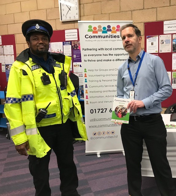 I love being at our Better Day Hubs. You never know who you'll meet.😊Yesterday in St Albans Library it was local PCSOs. We discussed how groups and agencies could come together to support local people experiencing homelessness. <a href="/HertsPolice/">Herts Police</a> <a href="/1stCommunities/">Communities 1st</a> <a href="/HightownHA/">Hightown HA</a> <a href="/hyhnews/">herts young homeless</a>