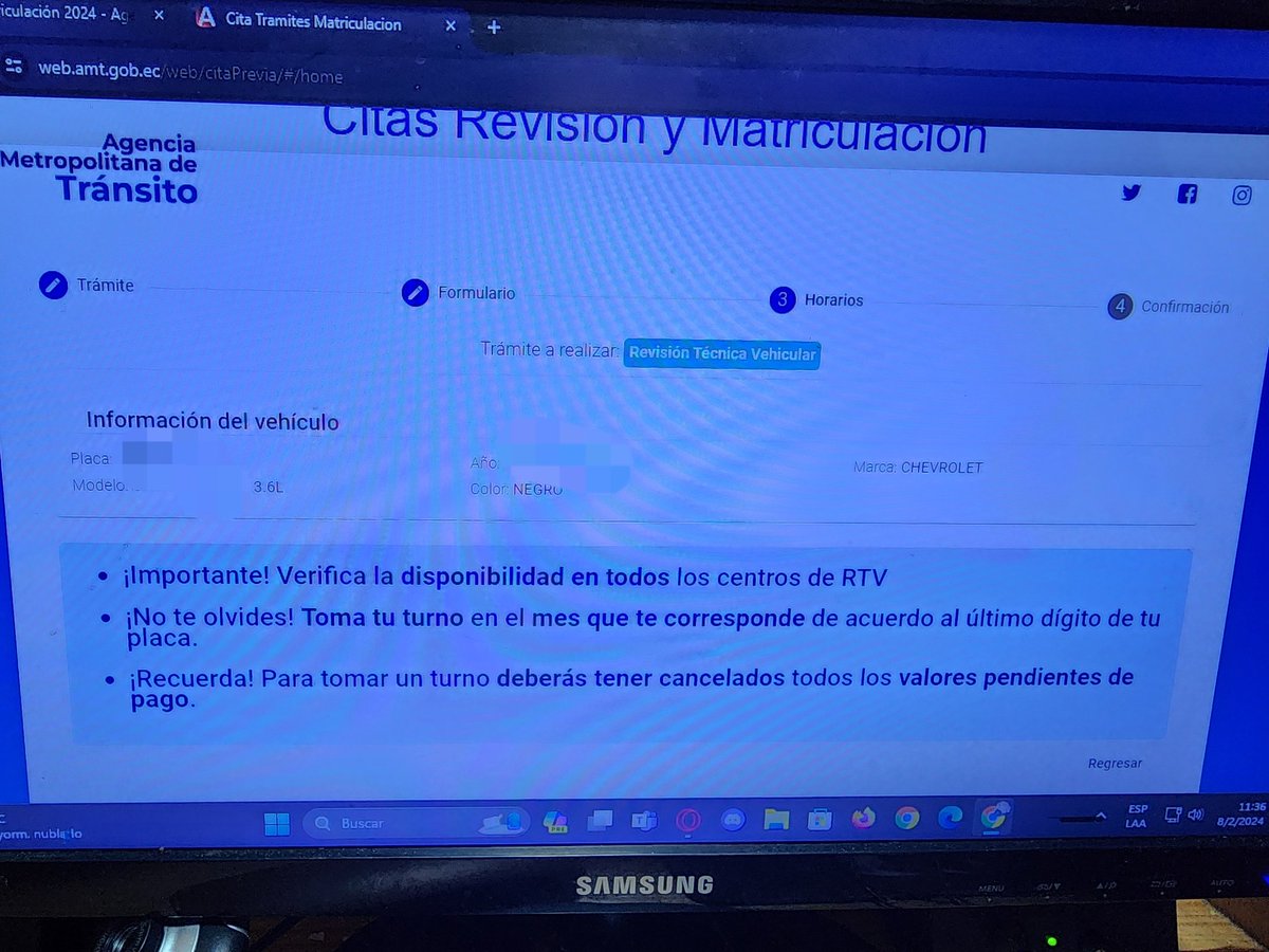 pretext51's tweet photo. @AMT_Quito @MunicipioQuito @movilidadquito_ No hay turnos para la revisión técnica vehicular, voy toda la semana intentando tomar un turno en todos los lugares disponibles y no se puede. Que hago en ese caso? Espero que pase las fechas para que me multen? O que hago? https://t.co/kRNIFW60eF