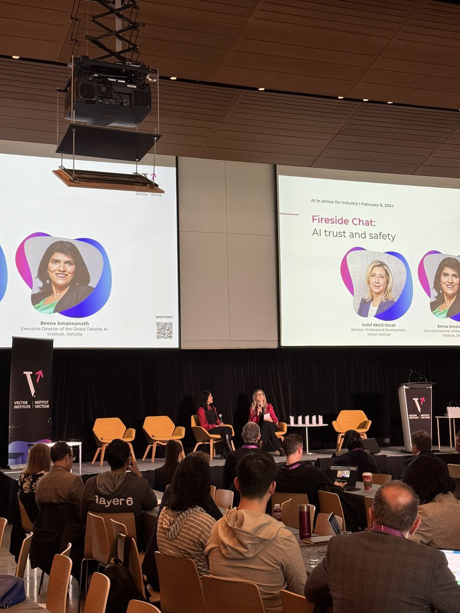 Coming up at #Remarkable2024: Gain insights and actionable steps to incorporate trustworthy AI from Beena Ammanath, Executive Director at the Global Deloitte AI Institute. Engage now in this crucial conversation
vectorinstitute.swoogo.com/remarkable-202…