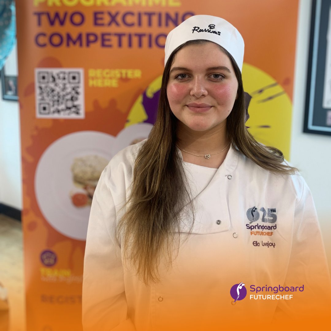 Last week we held our sixth Regional Final in East Midlands at Nottingham College 🍽️ A huge well done to all participants and congratulations to our sixth Regional Finalist Ella! 🏆 #FutureChef25Years #SpringboardFutureChef
