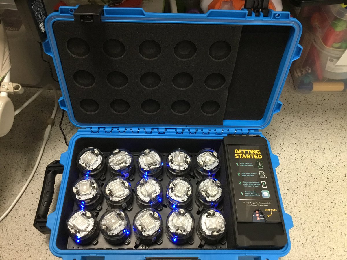 CHSGcreativeart's tweet photo. Year 7s extended their electronics and control learning today by 'playing' with the Spheros. https://t.co/NN14GSZWhT