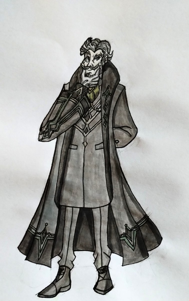 LordJulius2's tweet photo. Sketch birthday on the professor Who study the mystery of crests, Hanneman von Essar.
#FireEmblemThreeHouses #fireem https://t.co/J7Y7U6e96R