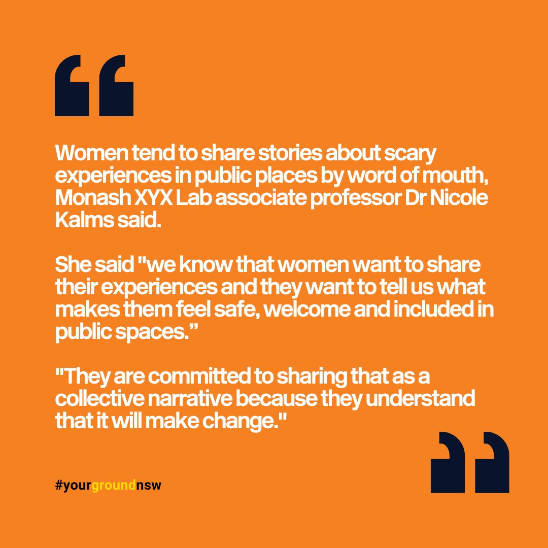 YourGround NSW (@yourgroundmap) on Twitter photo 'Isolated, underground, dark': the scariest public places to be a womanโ.
Read the full article - theleader.com.au/story/8487873/โฆ
Head to yourground.org to participate.
<a href="/YourGroundMap/">YourGround NSW</a> <a href="/Crowd_Spot/">CrowdSpot</a> <a href="/MonashUni/">Monash University</a> @MonashADA @XYXLab @HannahTonkinWSC 'Isolated, underground, dark': the scariest public places to be a womanโ.
Read the full article - theleader.com.au/story/8487873/โฆ
Head to yourground.org to participate.
<a href="/YourGroundMap/">YourGround NSW</a> <a href="/Crowd_Spot/">CrowdSpot</a> <a href="/MonashUni/">Monash University</a> @MonashADA @XYXLab @HannahTonkinWSC
