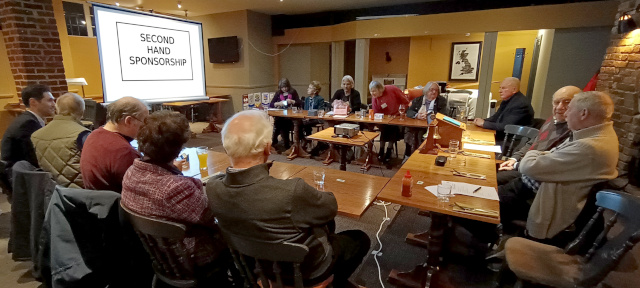 Second Hand Sponsorship - this was a new concept introduced to the members by Rotary Global Grant Scholar Robert Falconer.  Robert has been researching the resettlement of refugees in Canada for many years and is currently studying/research as PhD at the LSE in London.