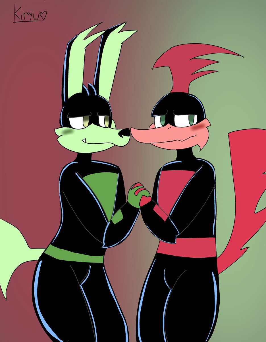 Pathfinder_0's tweet photo. Them 💚❤️
#loonatics #loonaticsunleashed #techecoyote #revrunner #techxrev https://t.co/Lcl6wU08Tj
